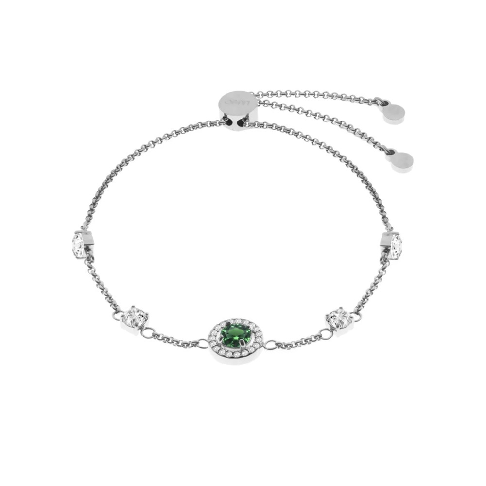 Bracciale in Acciaio da donna con cristallo Verde Essential Woman Liu Jo LJ2273