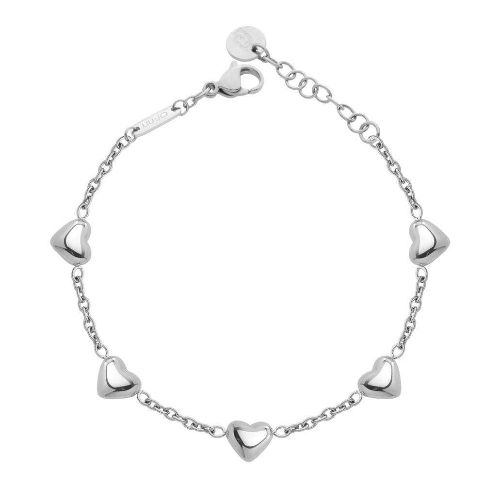 Bracciale in Acciaio da donna con cuori Essential Woman Liu Jo LJ3191