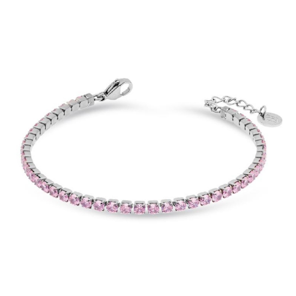 Bracciale in Acciaio da donna tennis con cristalli rosa Essential Woman Liu Jo LJ2425