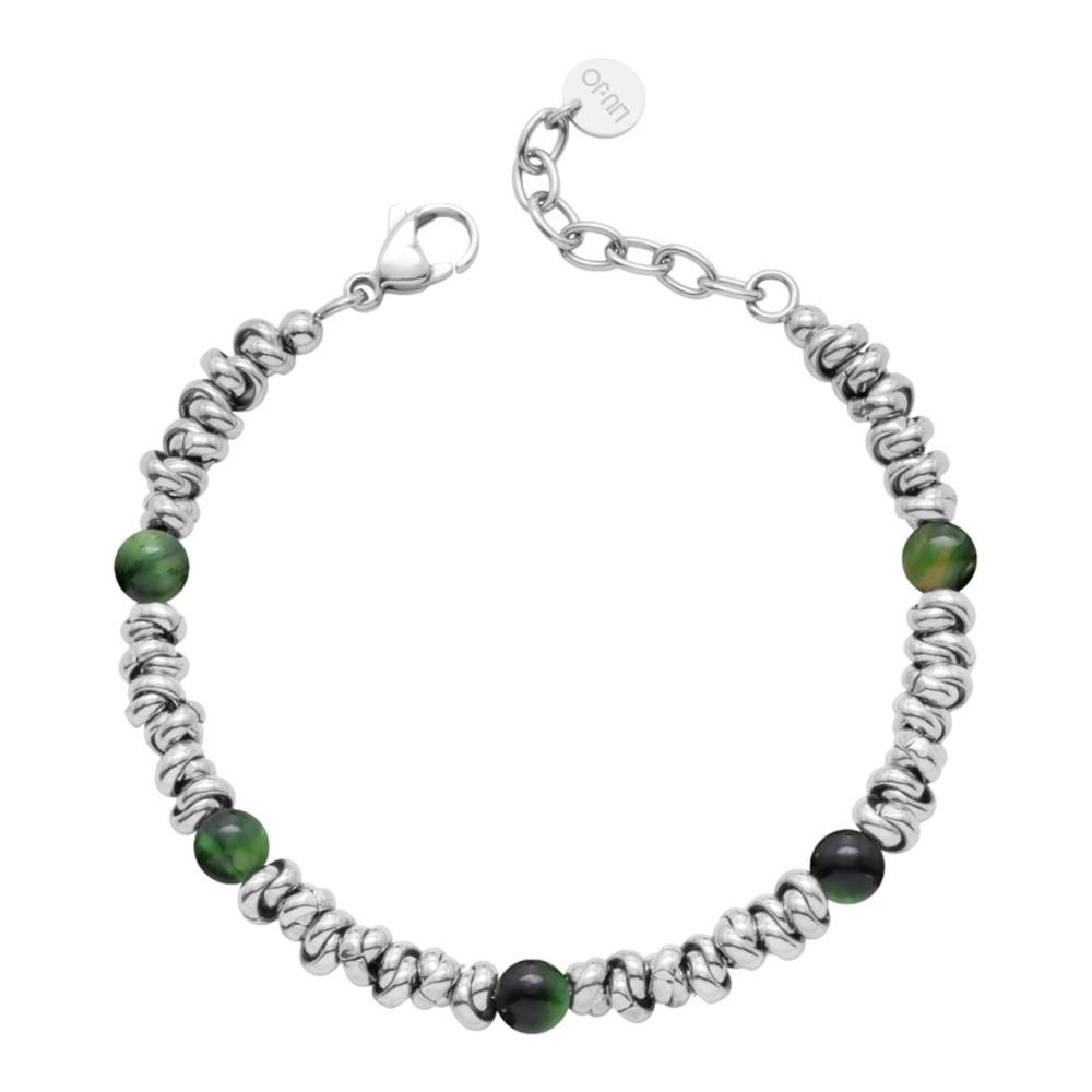 Bracciale in Acciaio da Uomo con Malachite Liu-Jo MLJ649