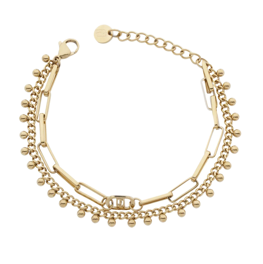Bracciale in Acciaio doppio filo da donna Essential Woman Liu Jo LJ3004 