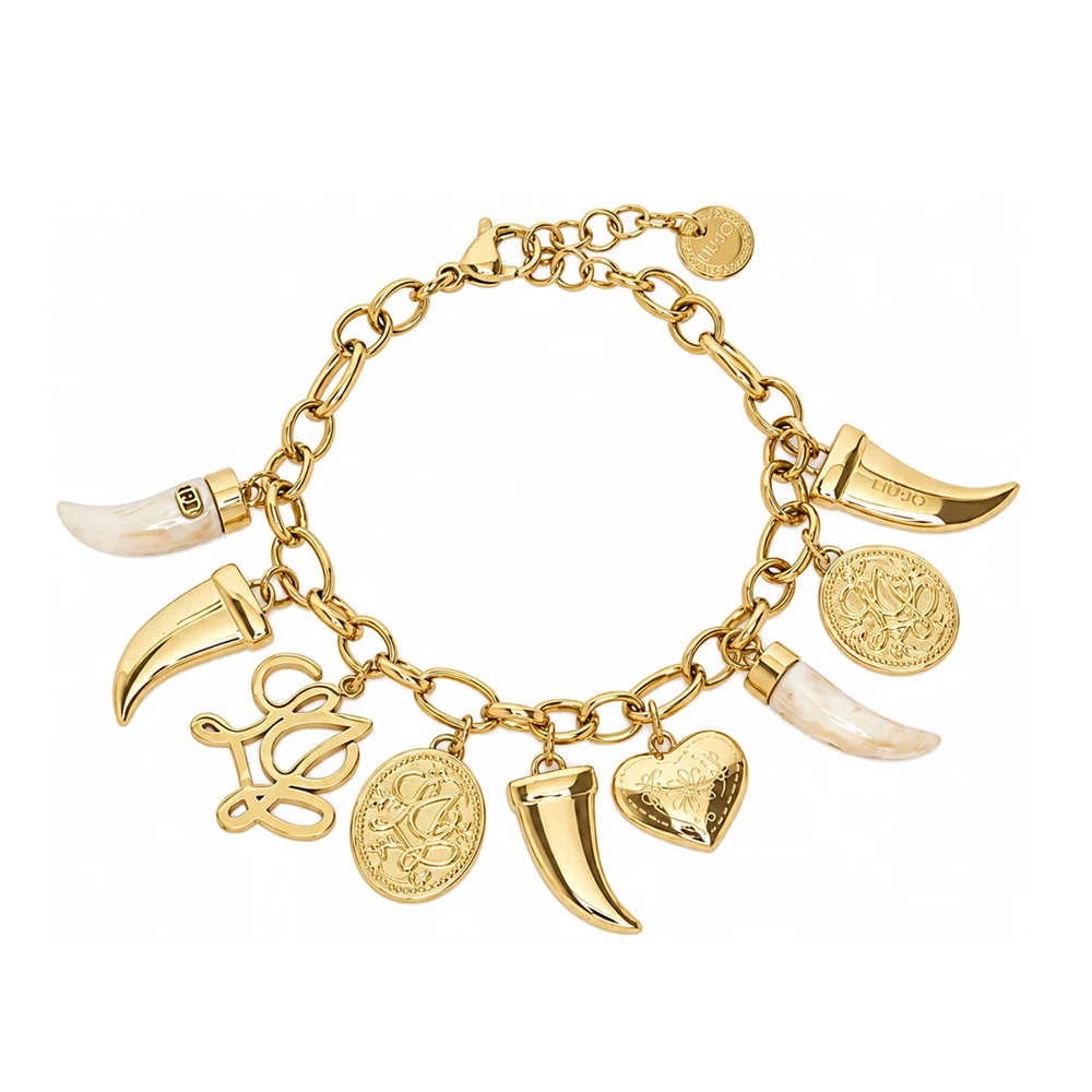 Bracciale in Acciaio dorato da donna con charm LJ3287