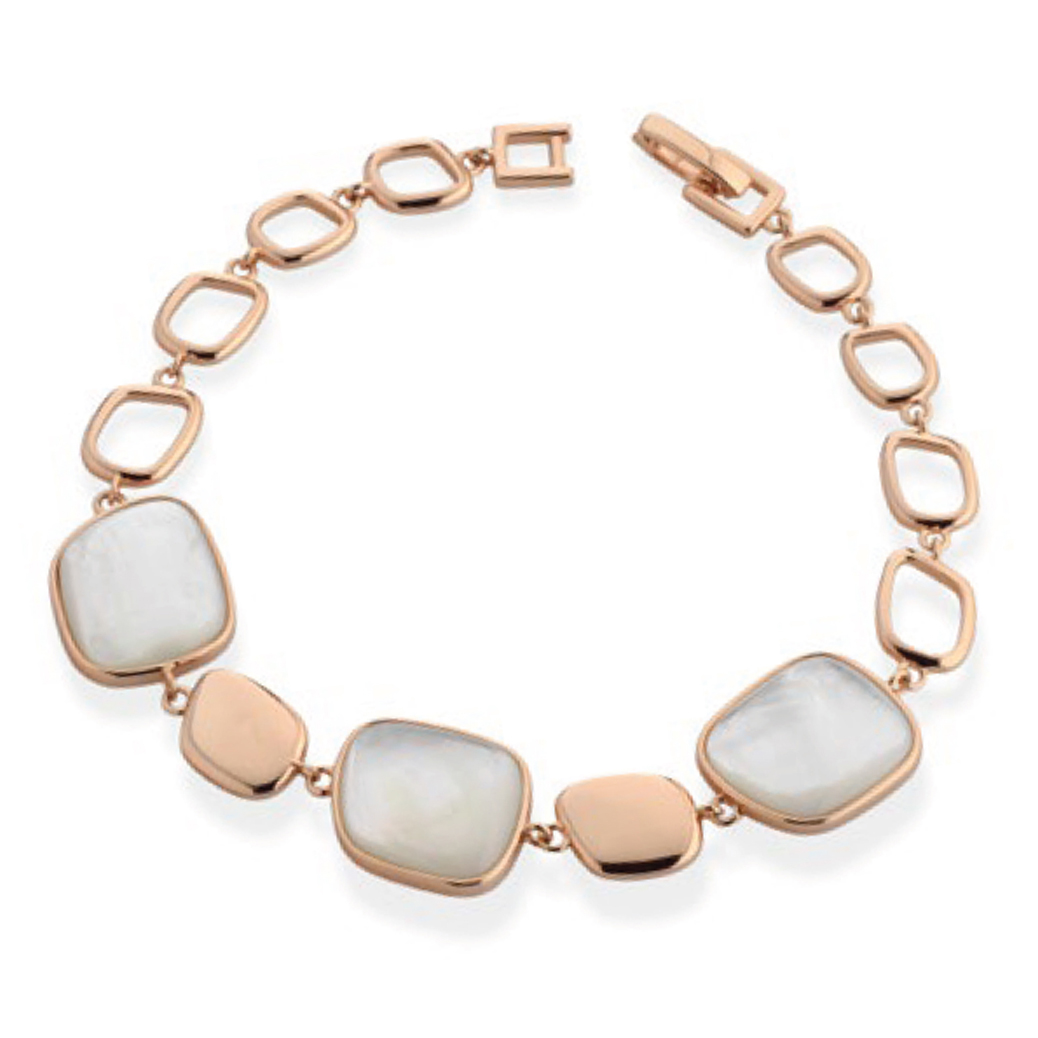 Bracciale in Argento rosato e Madreperla Australiana 
