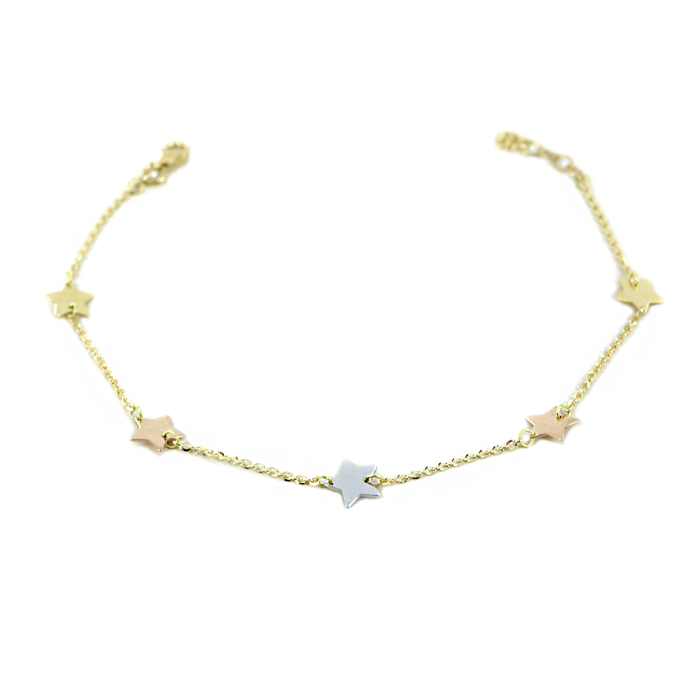 Bracciale in oro con Stelle 