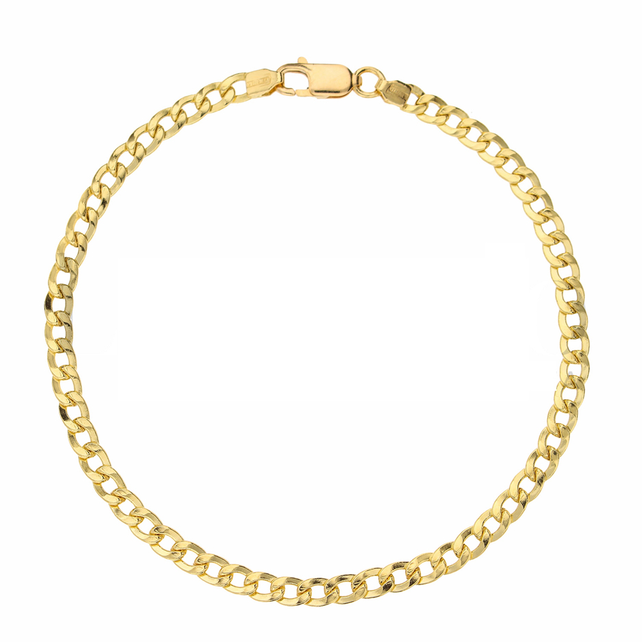 Bracciale in oro da uomo Groumette 19 cm manifattura aretina