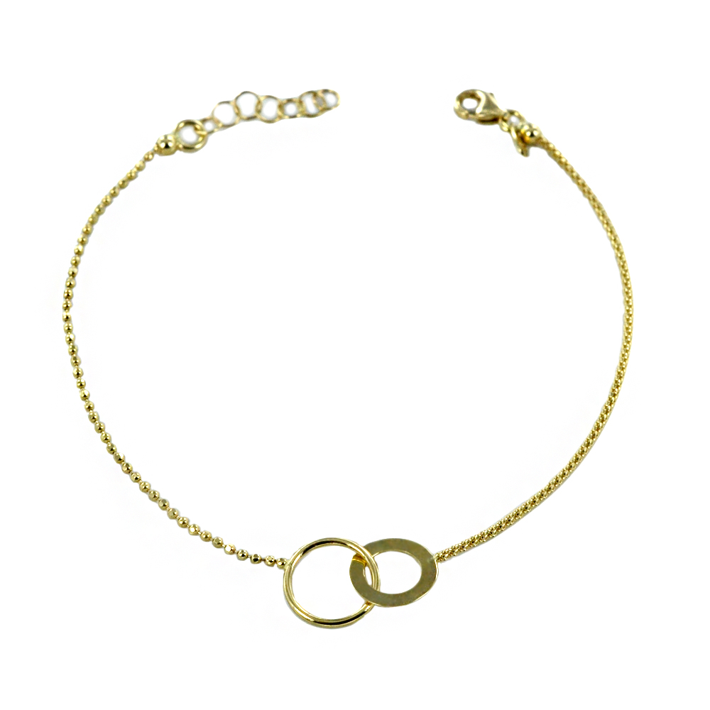 Bracciale in oro Giallo con intreccio 