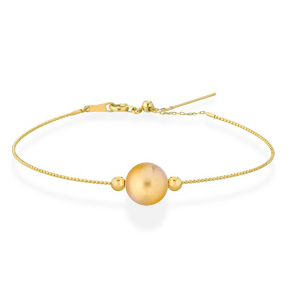 Bracciale in oro giallo con perla di acqua dolce Gold 9.00 - 9.50 mm