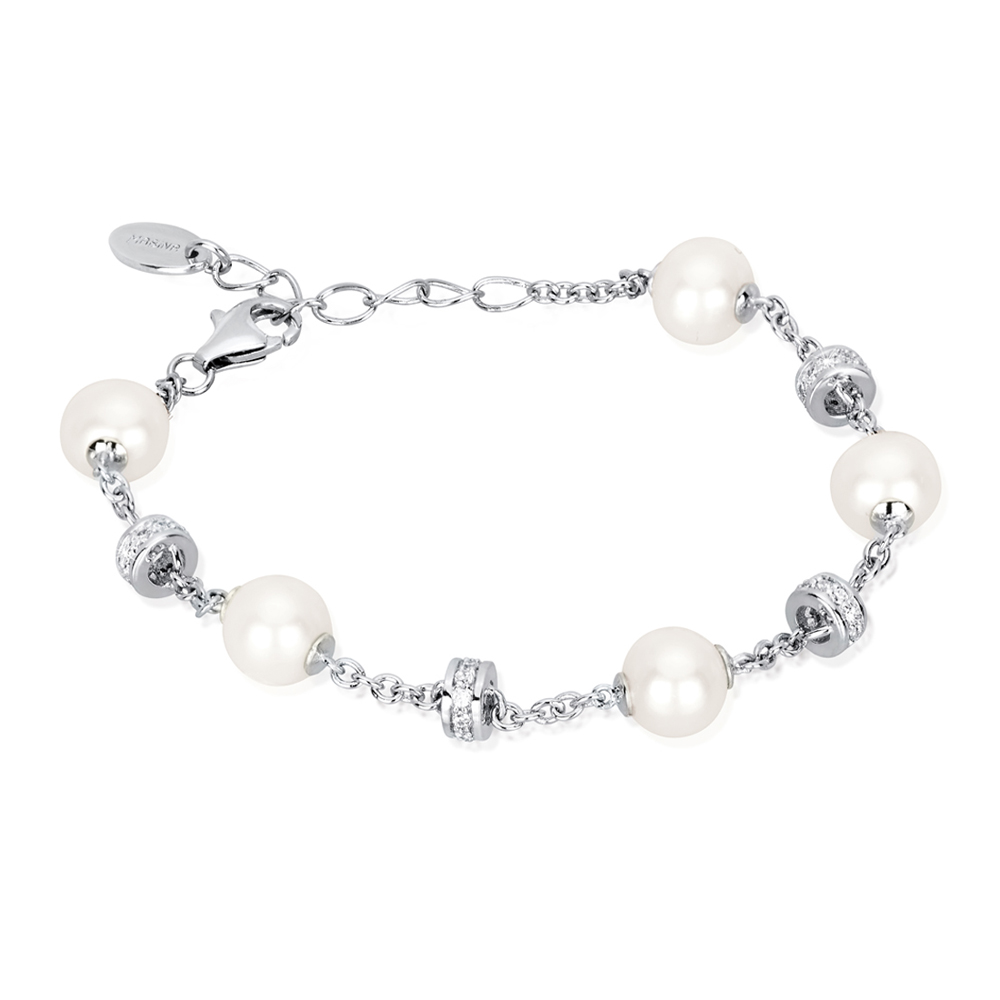 Bracciale Mabina donna in argento con perle 533135