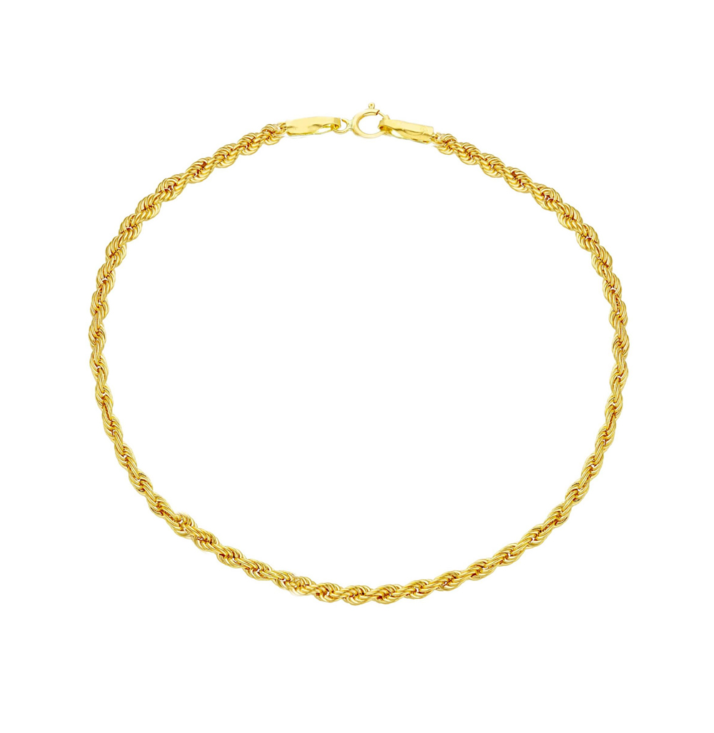 Bracciale maglia fune in oro giallo - Oreficeria Aretina 