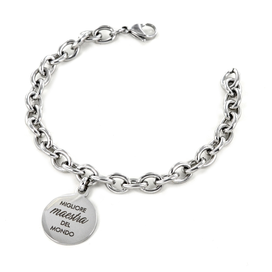 Bracciale Migliore Maestra del mondo personalizzabile