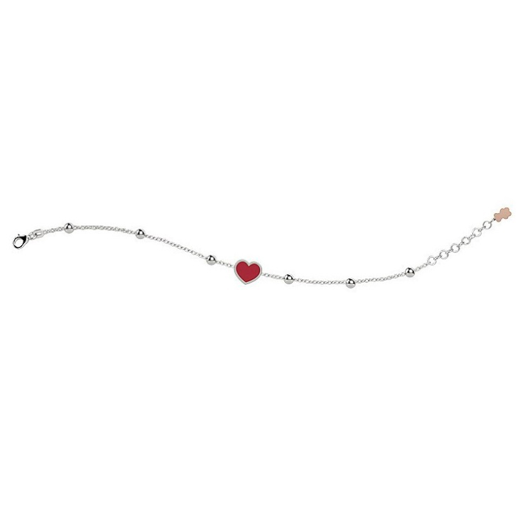 Bracciale Nanan da bambina con Cuore Rosso NAN0233