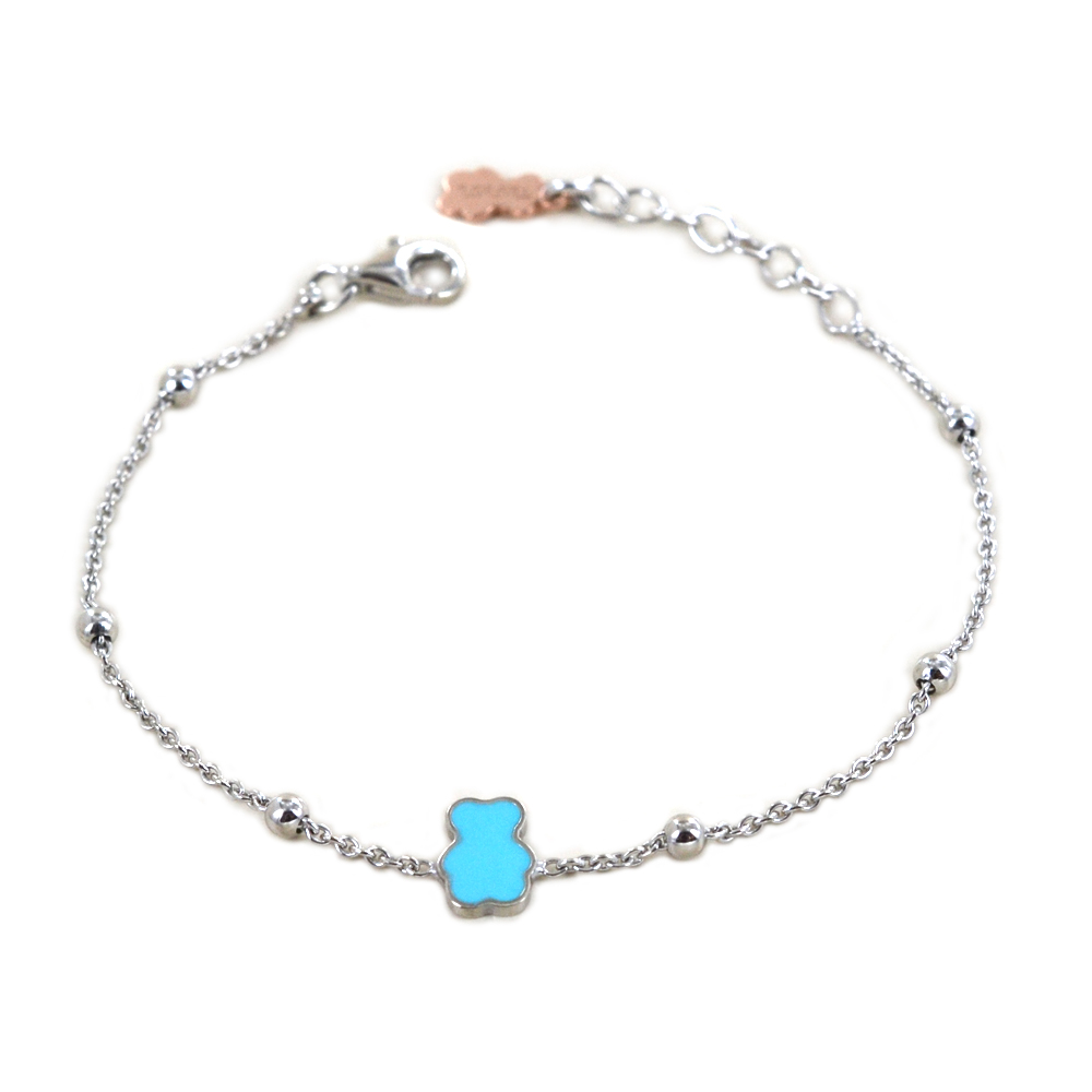 Bracciale Nanan da bambino con orsetto azzurro NAN0228