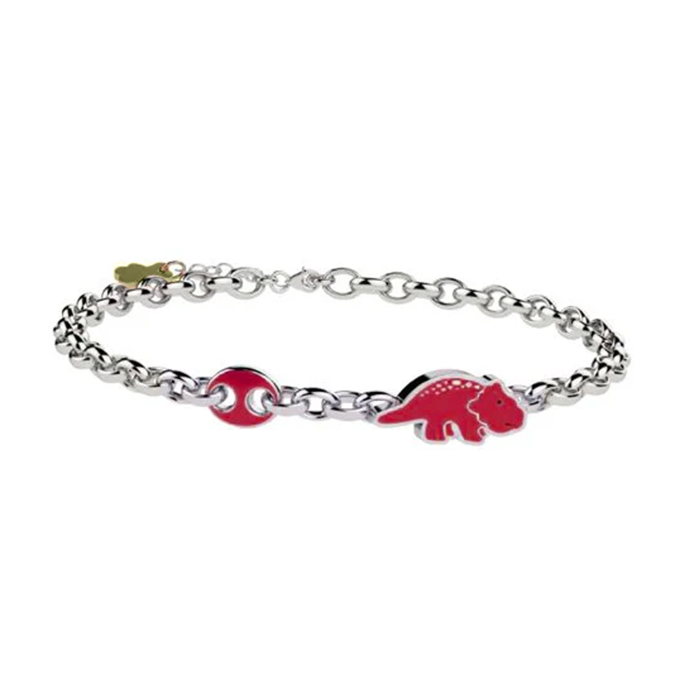 Bracciale Nanan in argento con dinosauro NAN0530