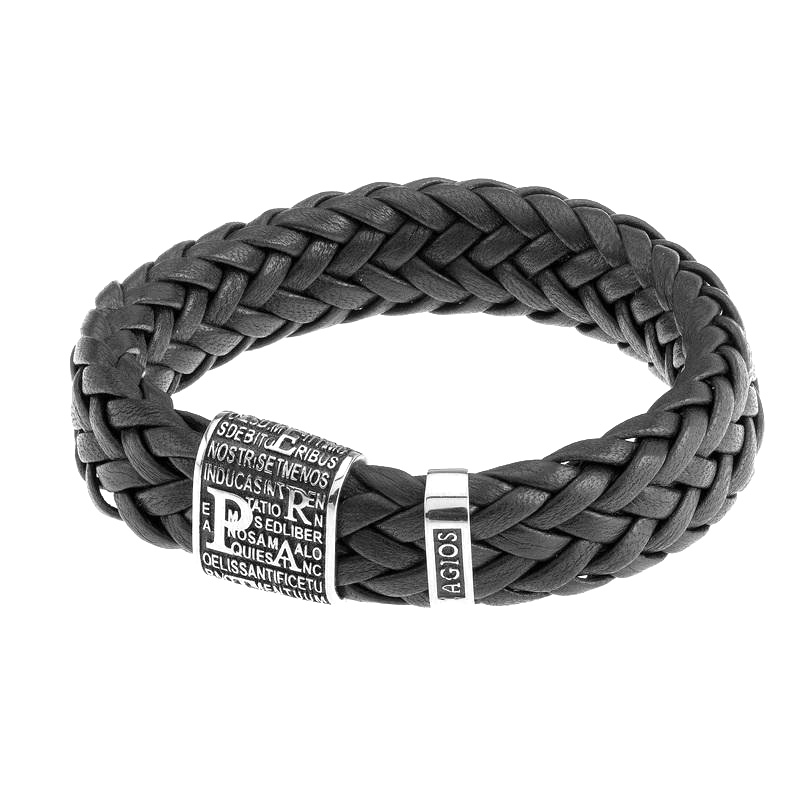 Bracciale Pater Noster in argento Padre Nostro Agios