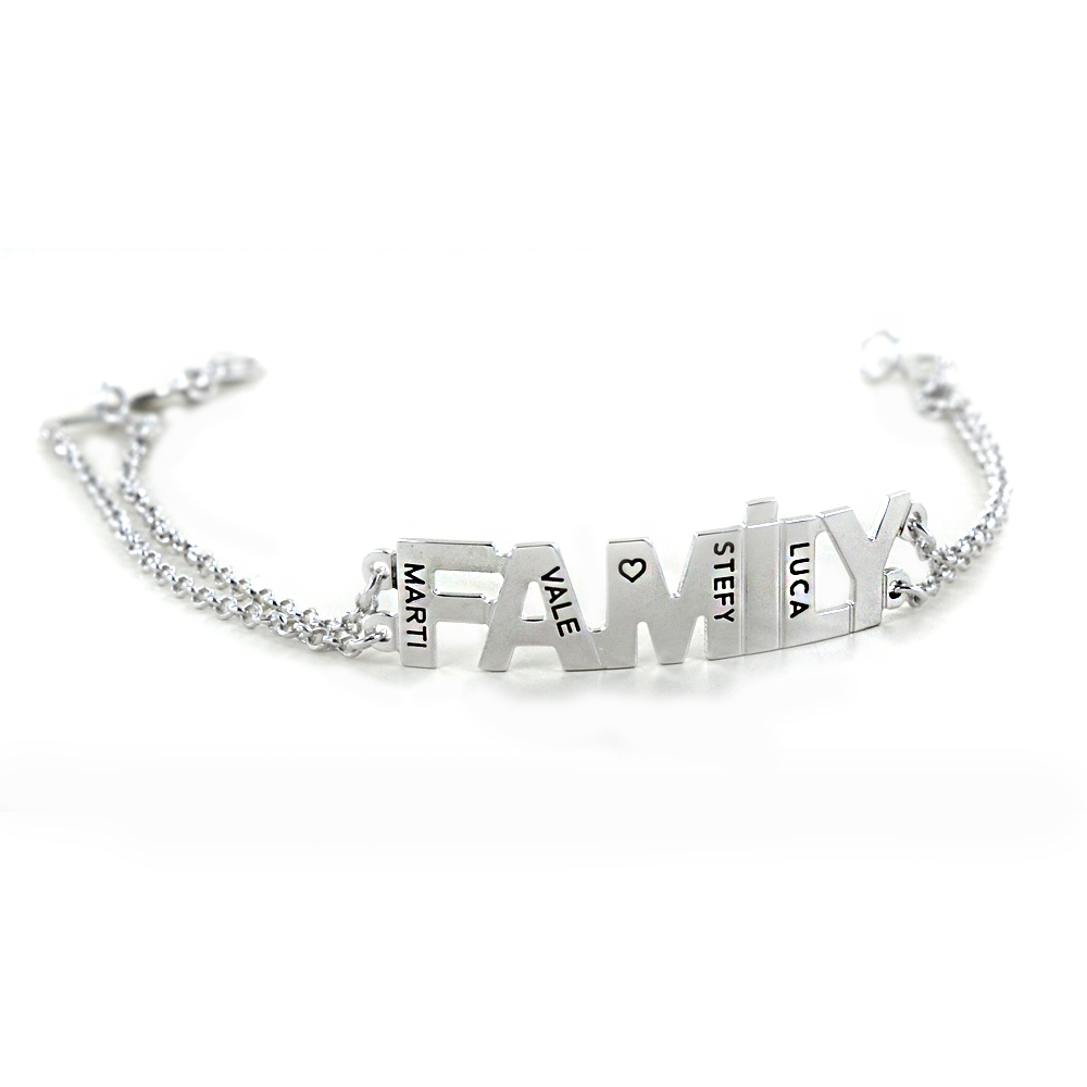 Bracciale personalizzabile con scritta FAMILY