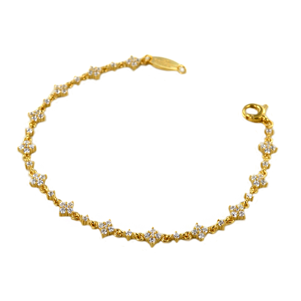 Bracciale Rebecca in argento Giallo con zirconi bianchi SDIBOB94