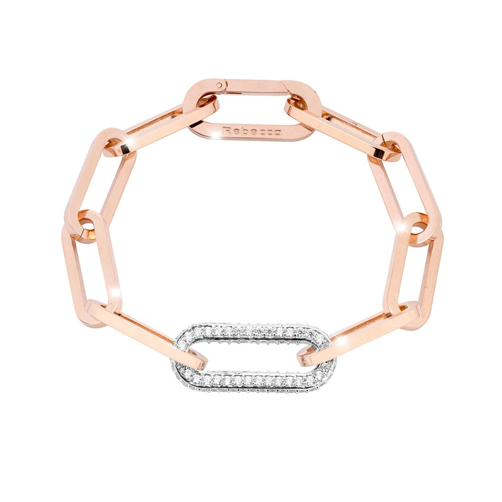 Bracciale Rebecca in Bronzo rosa e pietre collezione Stockholm BCCBBR12