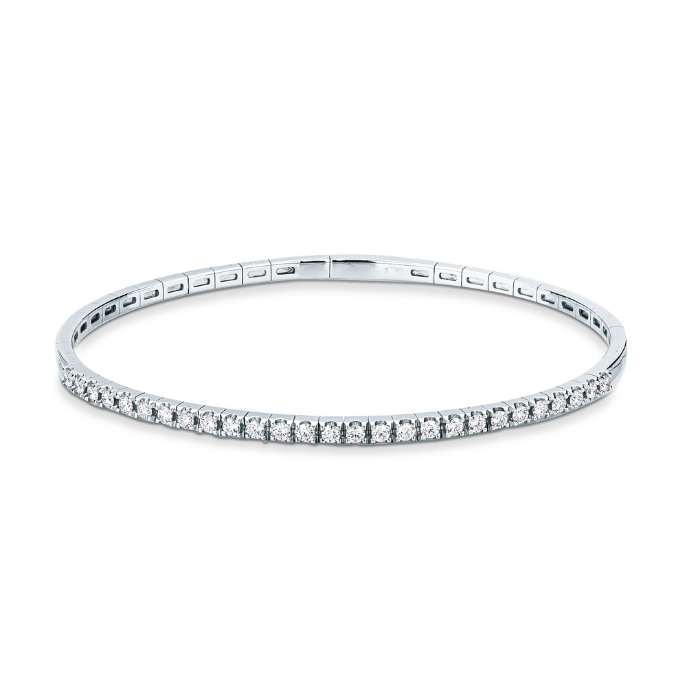 Bracciale semirigido in oro con diamanti 0.71 G
