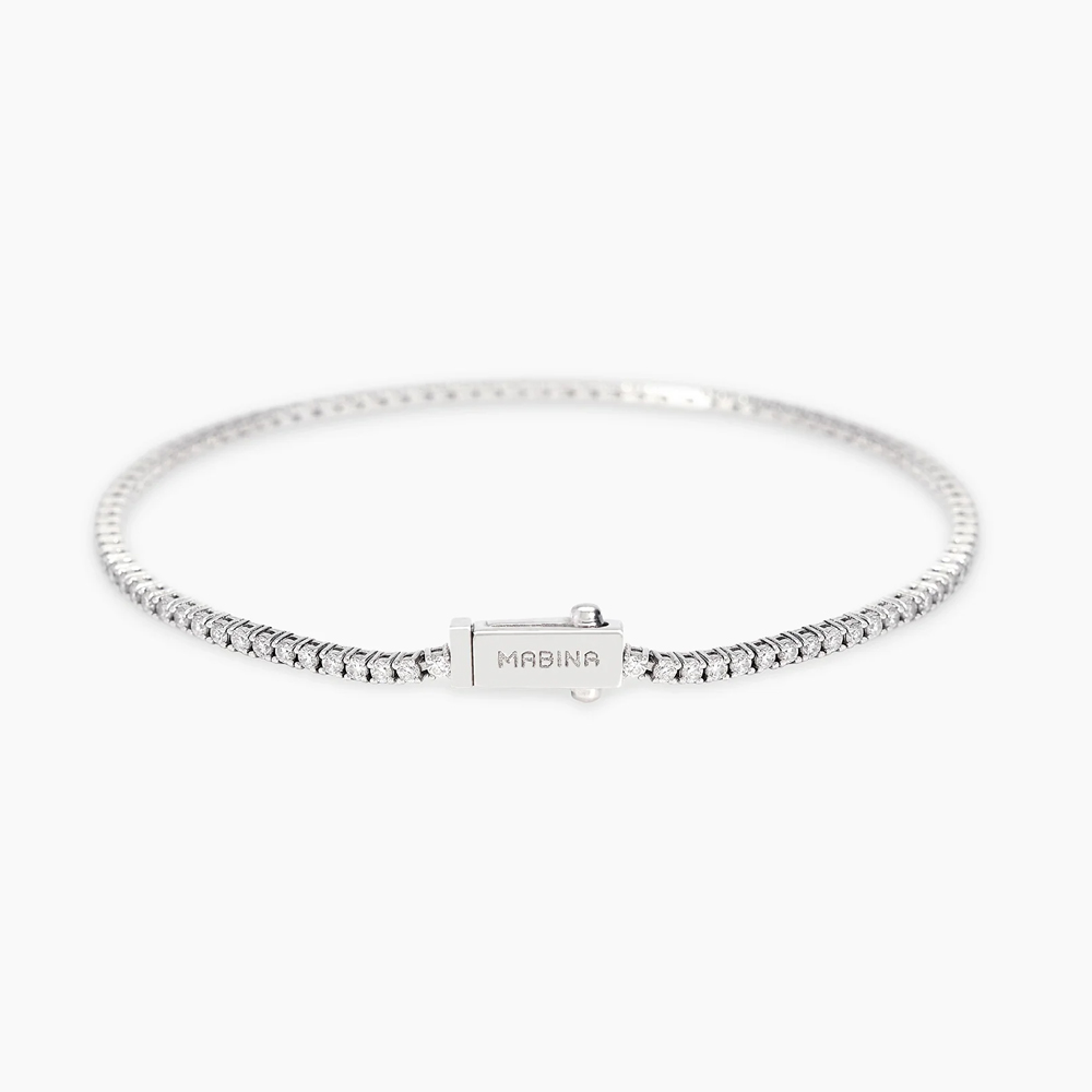 Bracciale Tennis Donna MY DIAMOND Mabina in Argento e Diamanti lab-grown 0,015 carati 534123-17