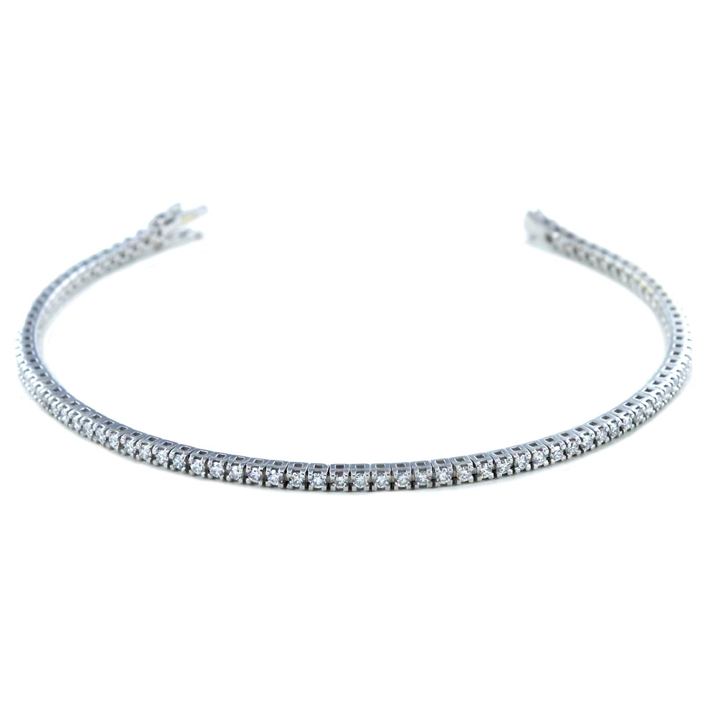 Bracciale tennis in oro con diamanti 1.60 carati