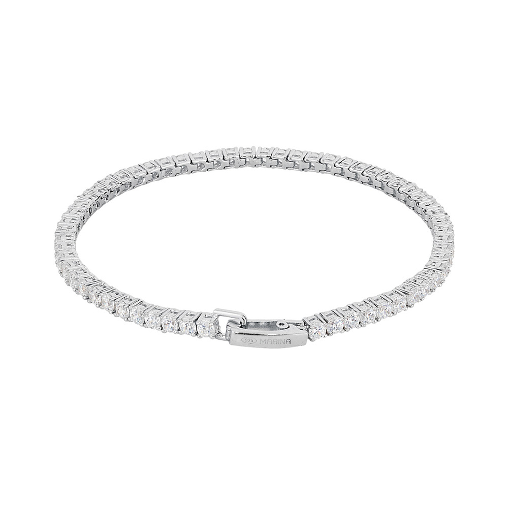 Bracciale tennis Mabina in argento con zirconi 533019