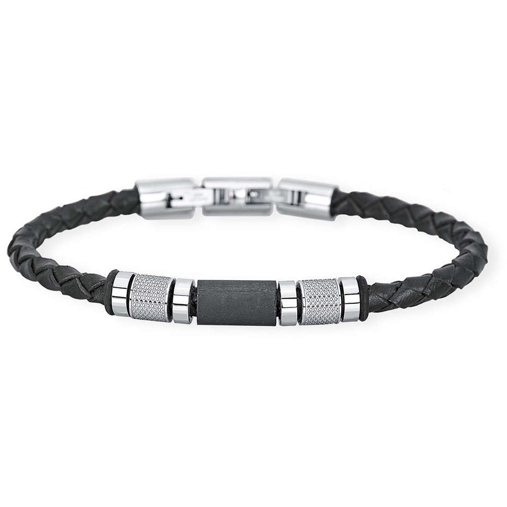 Bracciale uomo gioielli 2Jewels Black Fiber 231933