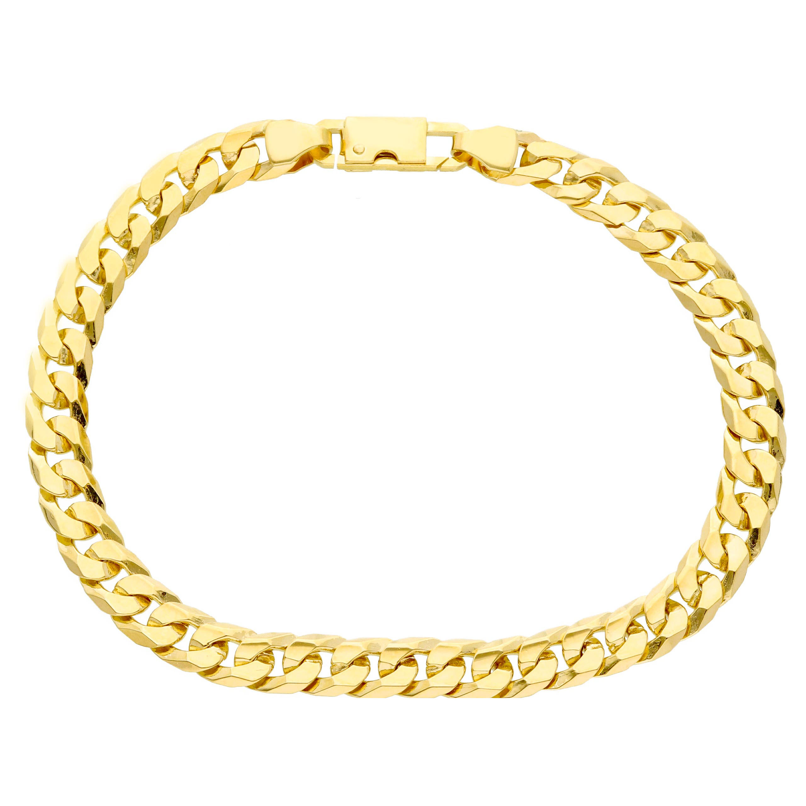 Bracciale Uomo in oro maglia piena