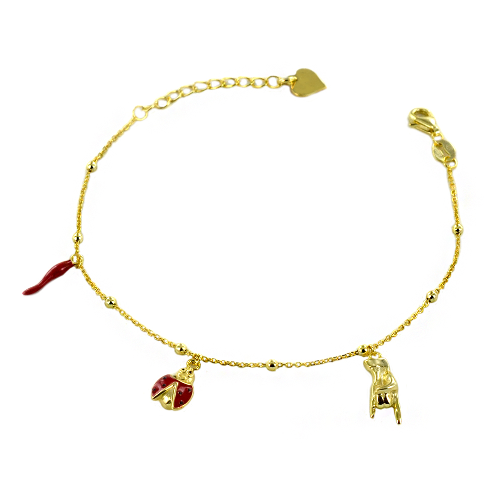 Bracciale Va tutto bene in argento della collezione Tortona Cuori Milano 