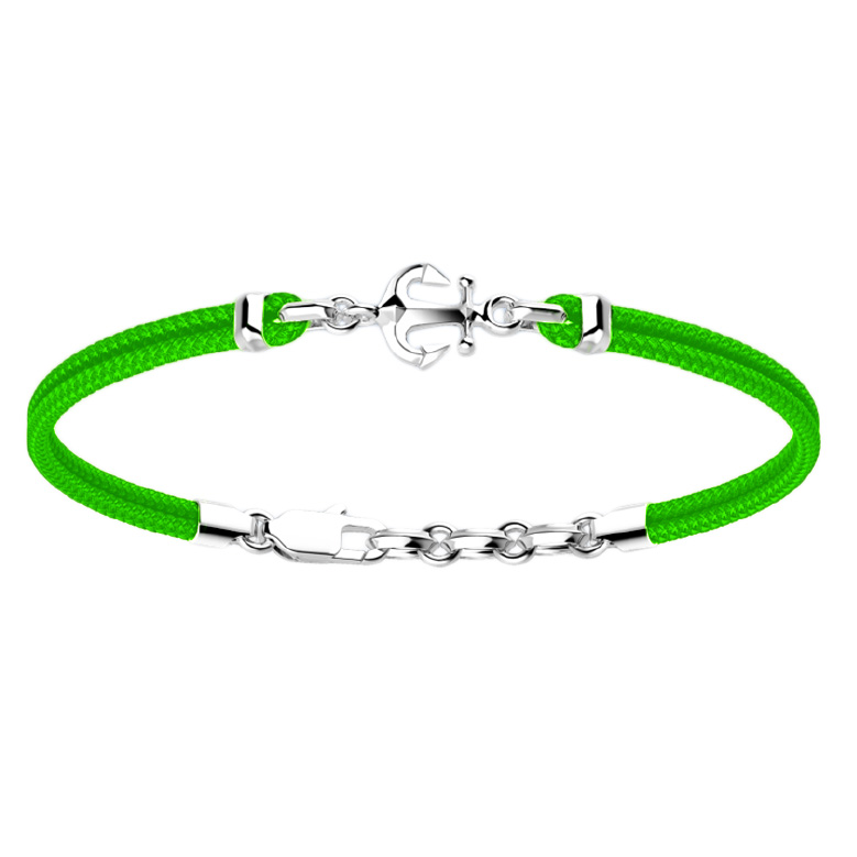 Bracciale Zancan da uomo con ancora in argento e corda nautica EXB 674-VE