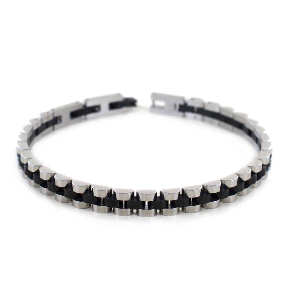 Bracciale Zancan da uomo in acciaio Hi- Teck EHB336