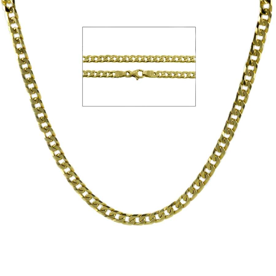 Catena da Uomo Groumette in oro giallo 18 kt - 50 cm 30 grammi