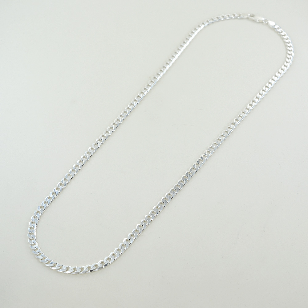 Catena da uomo in argento 60 cm maglia groumette Medium