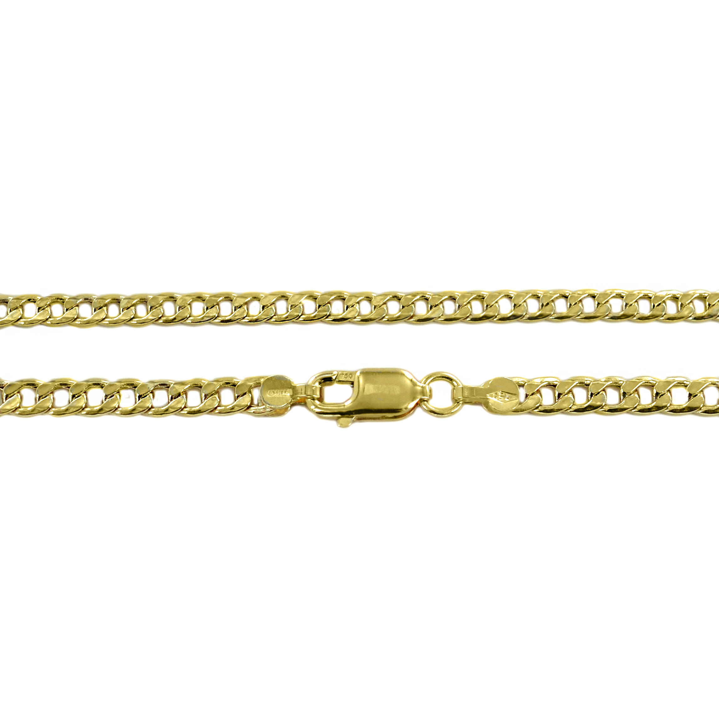 Catena da Uomo maglia groumette 50 cm in oro giallo 18kt