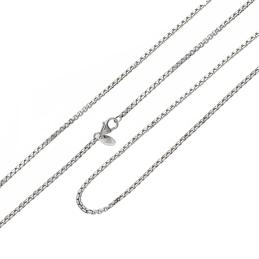 18 KT WHITE GOLD NECKLACE 80 CM