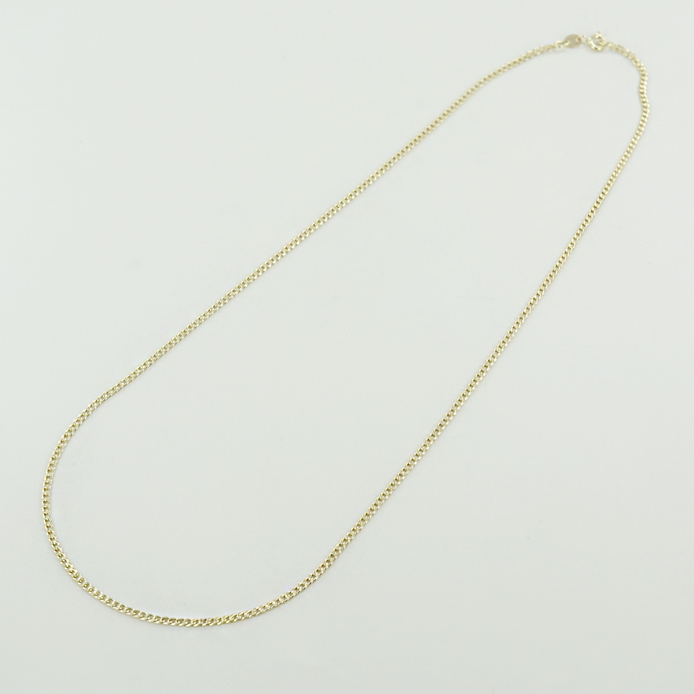 Catena maglia groumette sottile da Uomo  45cm in oro giallo 18kt