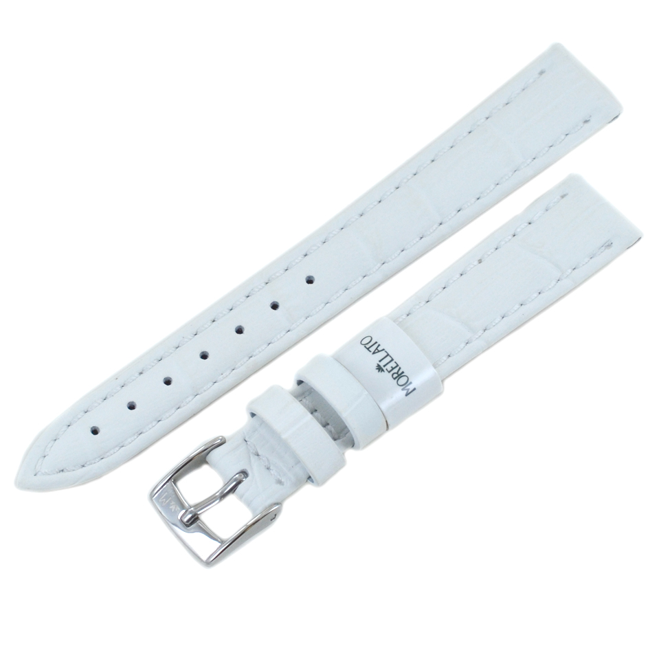 Cinturino ricambio bianco vera pelle Alligatore 14 mm Gioielloro La tua