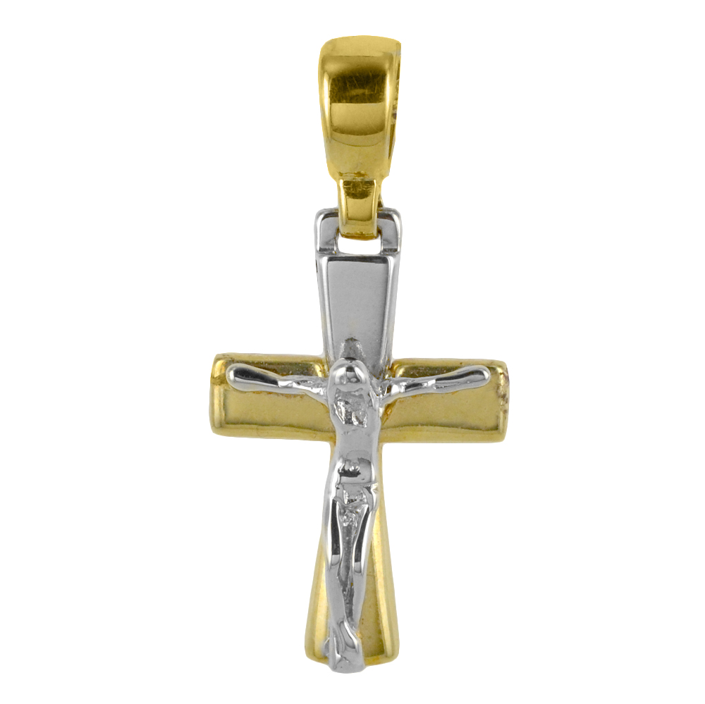 Gold Cross in two tone