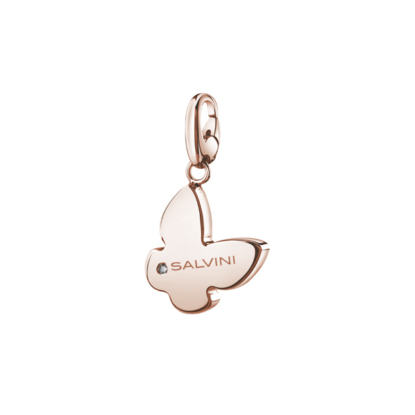 Ciondolo Farfalla componibile Salvini in argento rosa collezione Charms of Love 20073421