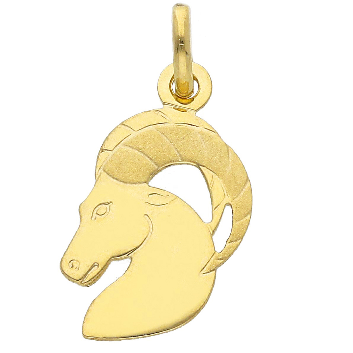 Ciondolo Oroscopo - segno zodiacale - in oro giallo CAPRICORNO
