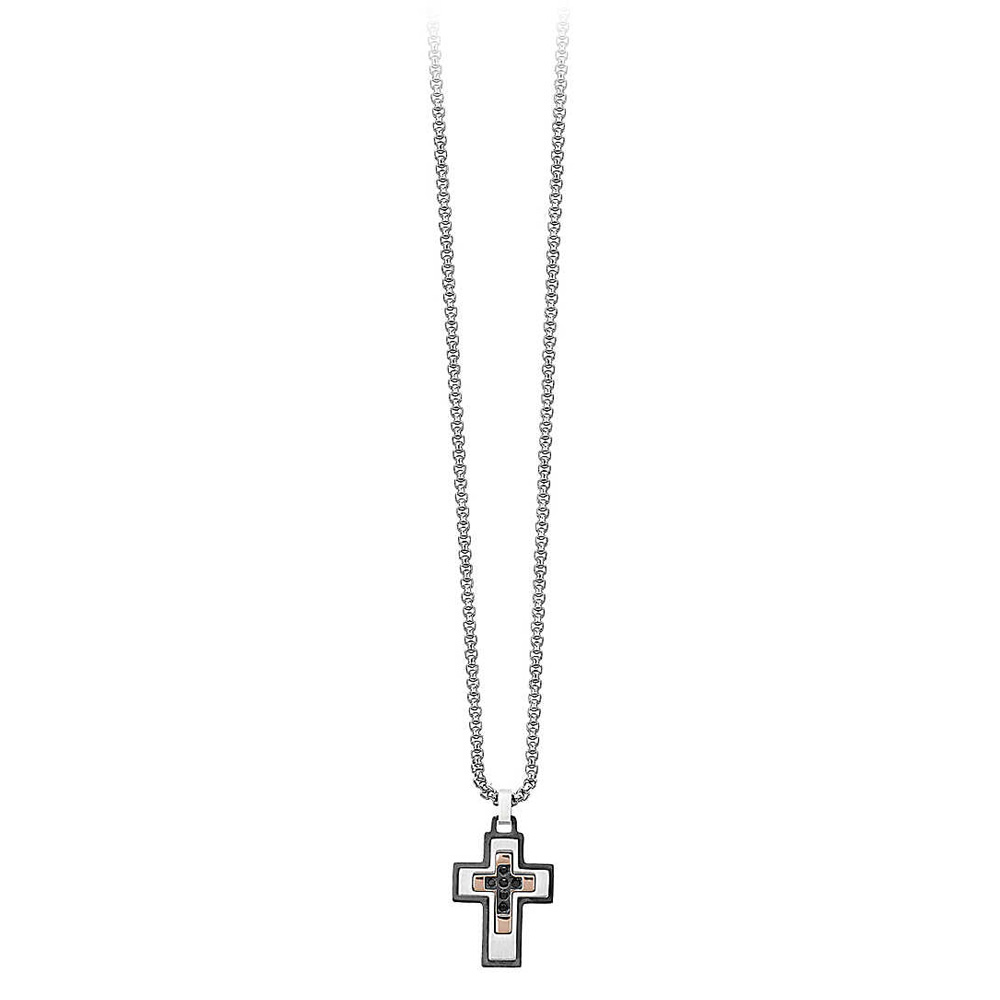 Collana 2jewels uomo croce in acciaio Faith 251629