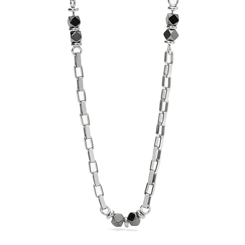 Collana 2Jewels Uomo in acciaio e ematite collezione Station 251925