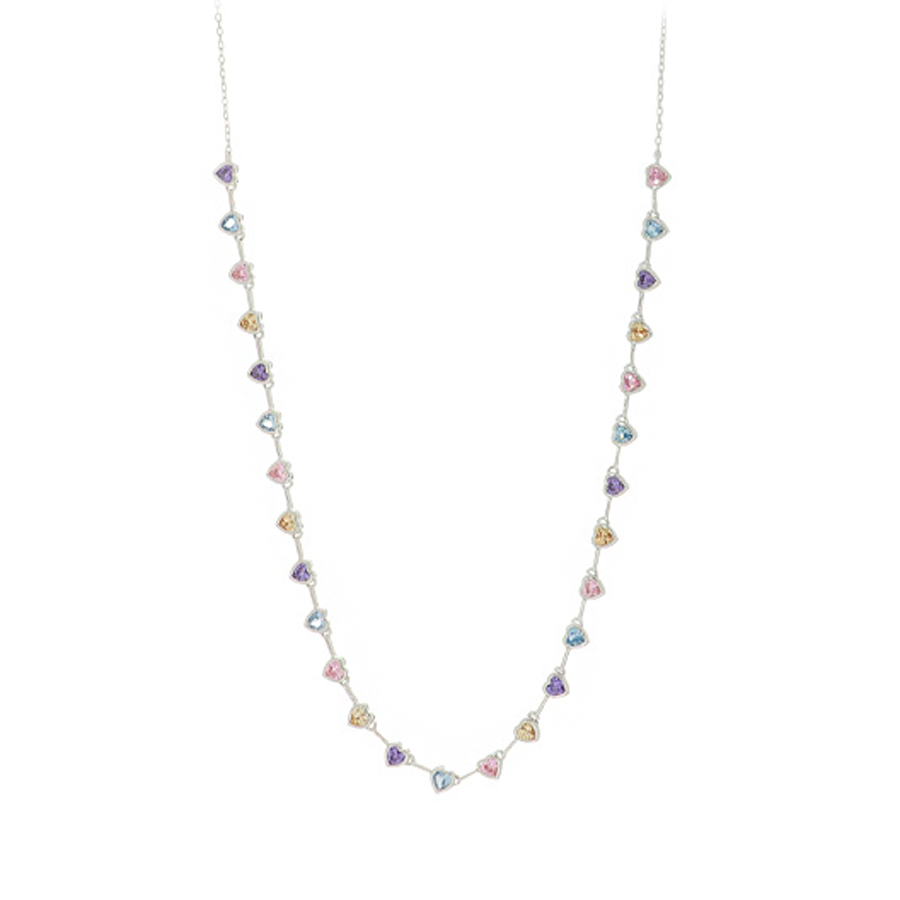 Collana Cardiocandy n argento Cuori Milano collezione Maggiolina