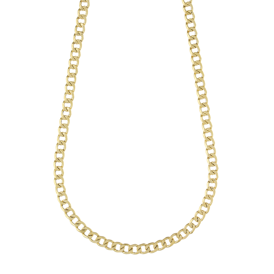 Collana catena da uomo groumette leggera oro giallo 50 cm media