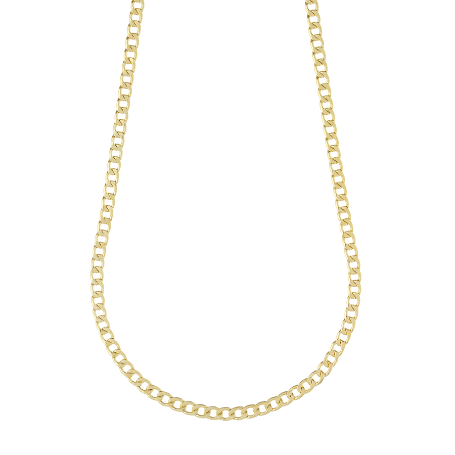 Collana catena da uomo groumette leggera oro giallo 50 cm slim