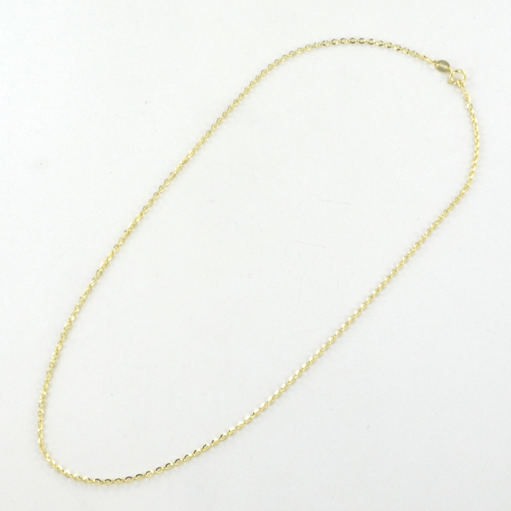 Collana catena maglia rolo da Donna in oro giallo 44 cm
