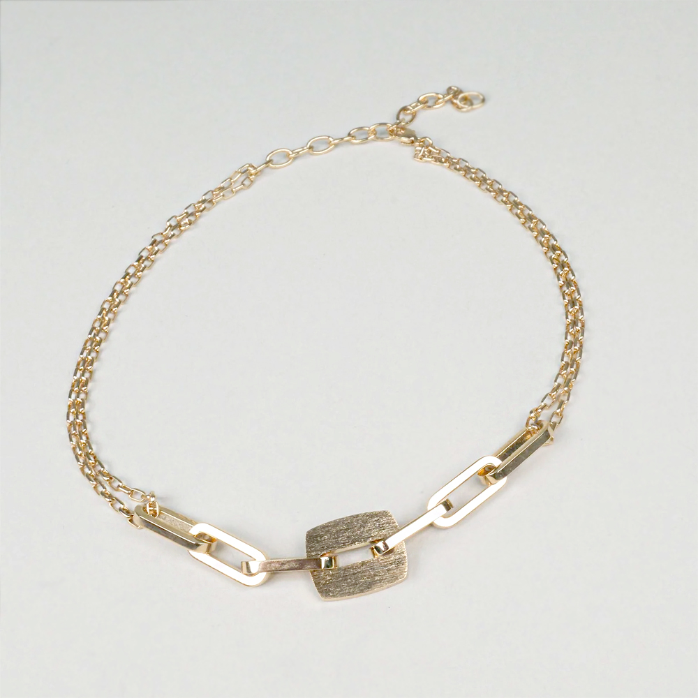 Collana Choker Rebecca in bronzo giallo della collezione Cult BR1KOO07