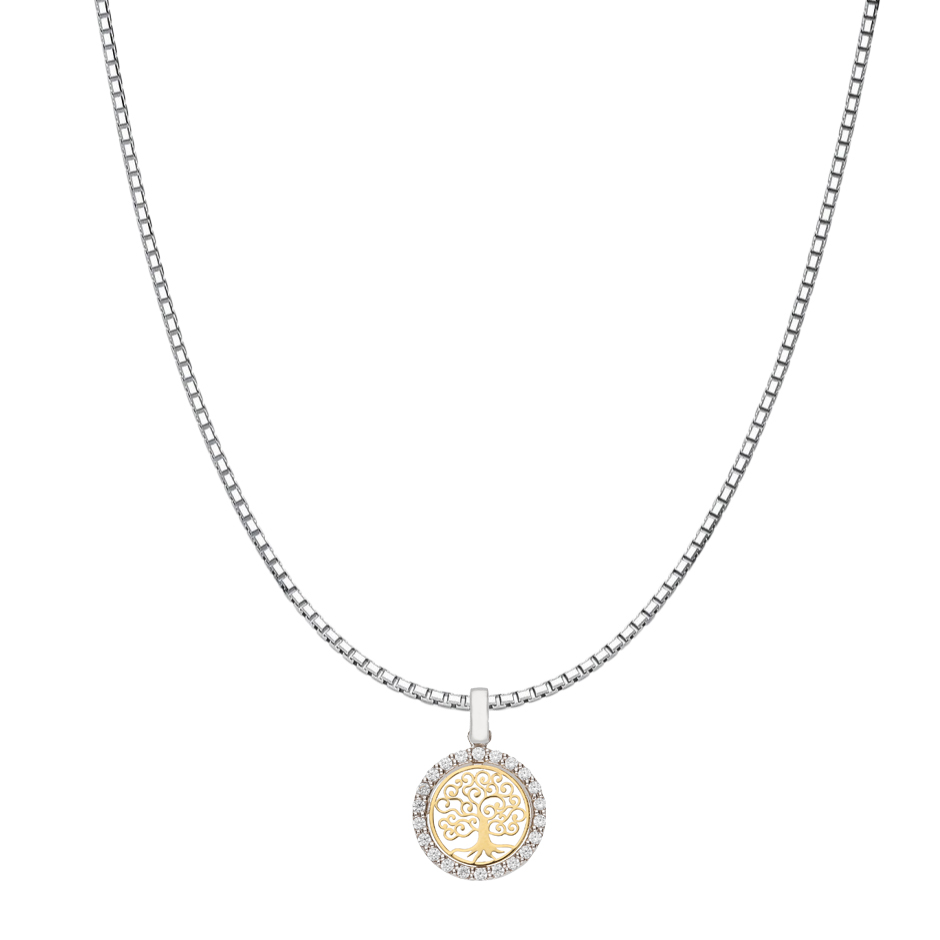 Collana Albero Della Vita In Argento 925: Ciondolo Femminile, Vero Argento Sterling, Fatto A Mano