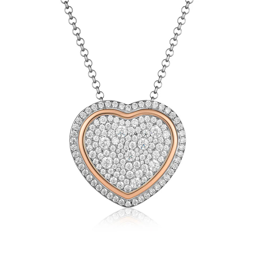 Collana con ciondolo a forma di cuore TRILOGIA D'AMORE GIA 448