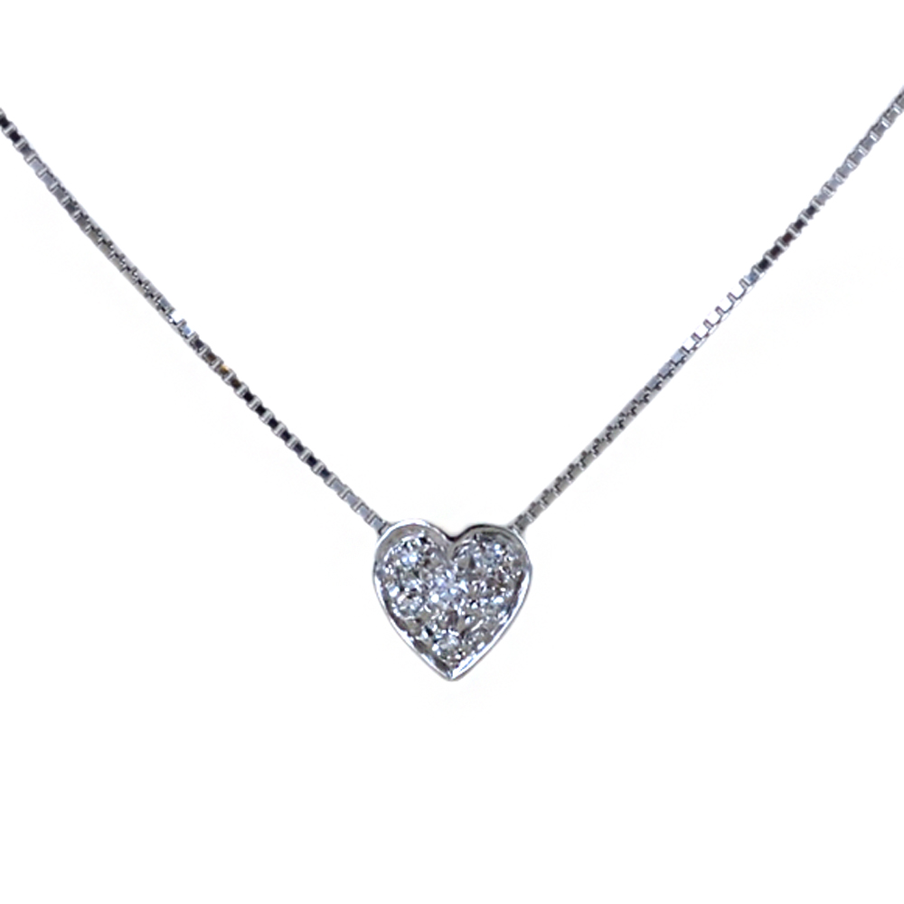 Collana con ciondolo Cuore con Diamanti collezione Grace