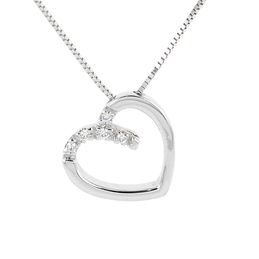 Collana con ciondolo Cuore con Diamanti